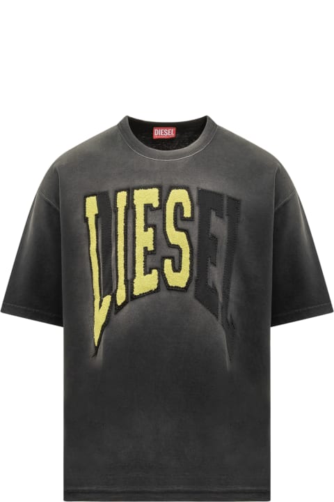 Diesel Topwear for Women Diesel T-shirt With Shaded Effect And Logo