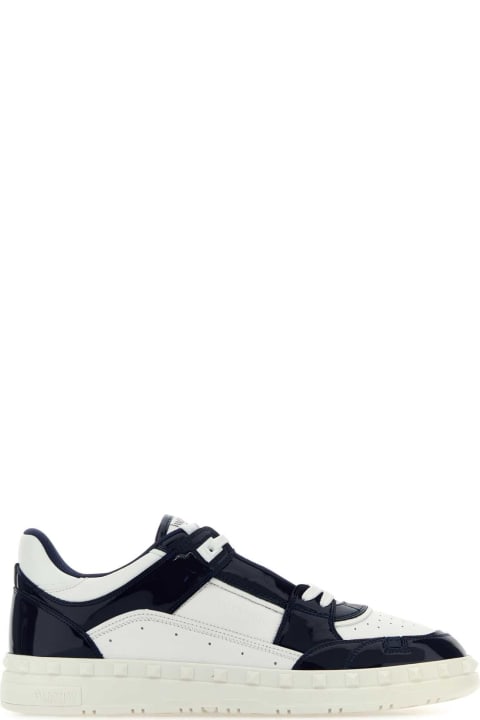 Sneakers for Men Valentino Garavani Two-tone Leather Freedots Sneakers