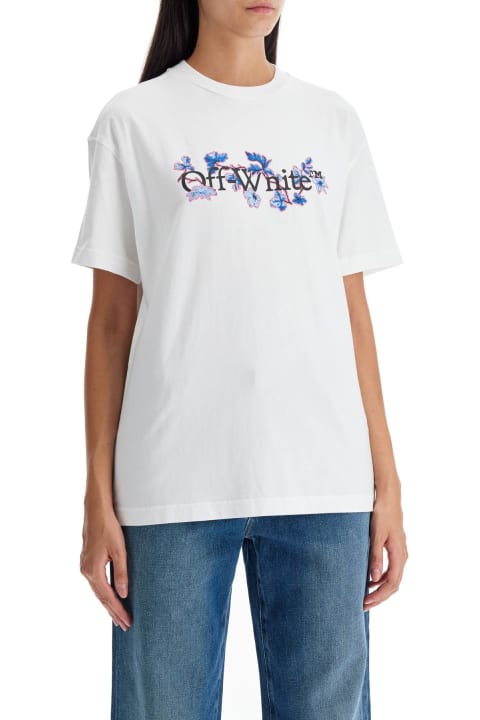 Fashion for Women Off-White Flower Bookish T
