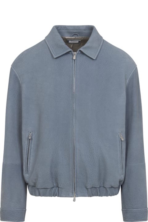 Brunello Cucinelli for Kids Brunello Cucinelli Leather Jacket