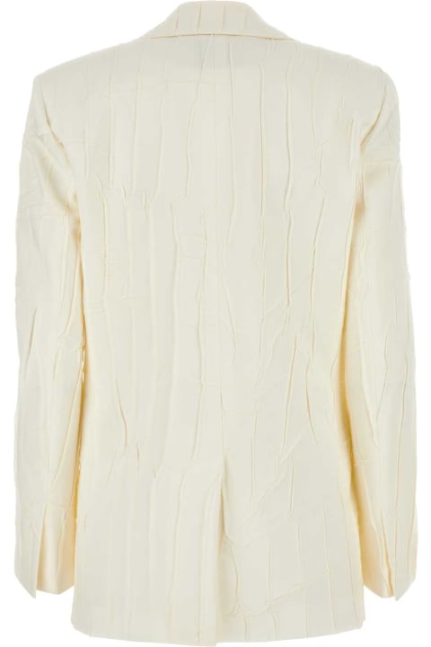Blumarine Coats & Jackets for Women Blumarine Ivory Polyester Blazer