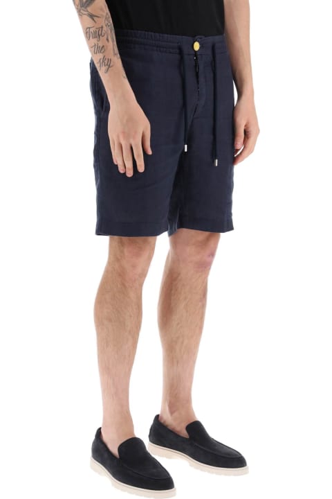Vilebrequin for Men Vilebrequin Linen Drawstring Shorts