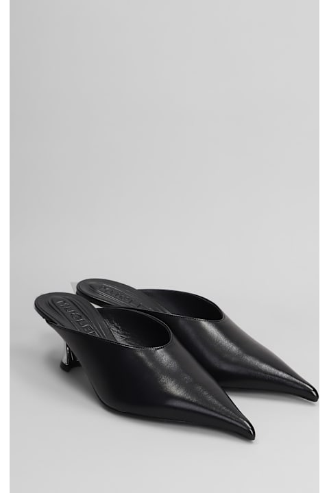Mugler for Women Mugler Slipper-mule In Black Leather