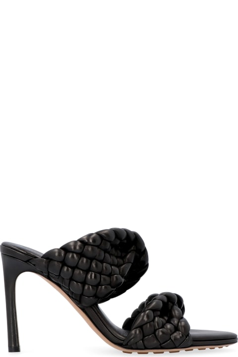 Sandals for Women Bottega Veneta Bv Curve Leather Mules