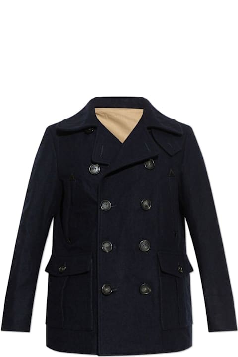 Dsquared2 Coats & Jackets for Men Dsquared2 Double-breasted Straight Hem Coat