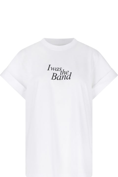 Victoria Beckham Topwear for Women Victoria Beckham 'slogan Print' T-shirt