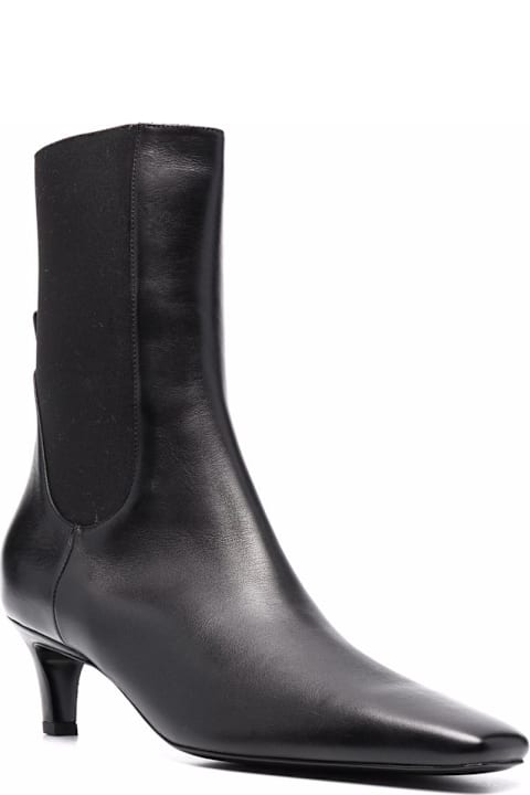Totême Leather Ankle Boots