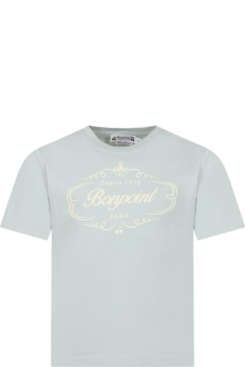 ボーイズ BonpointのTシャツ＆ポロシャツ Bonpoint Green T-shirt For Boy With Logo