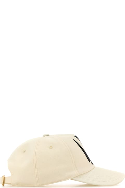 Homeware Valentino Garavani Ivory Cotton Baseball Cap