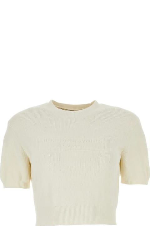Alexander Wang Sweaters for Women Alexander Wang Ivory Stretch Polyester Blend Sweater