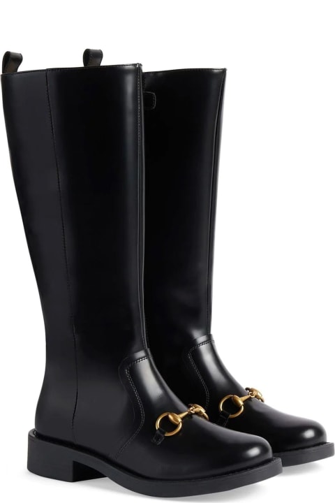 Shoes for Girls Gucci Gucci Kids Boots Black