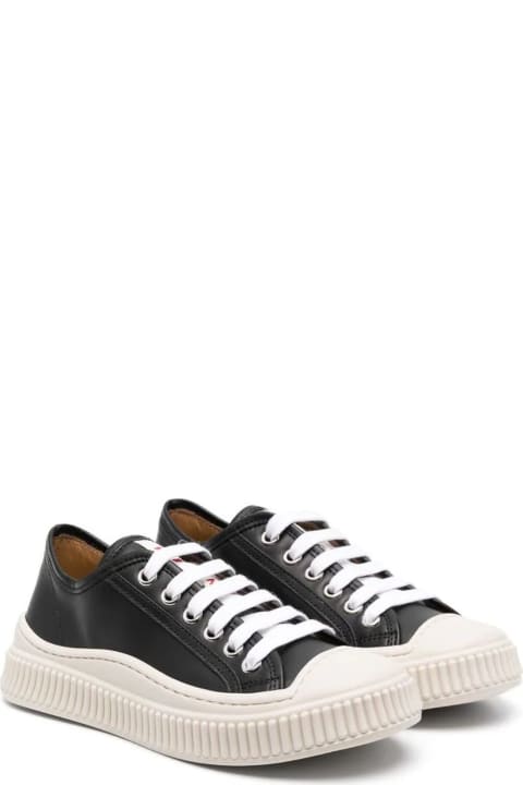 Lace-up Leather Sneakers