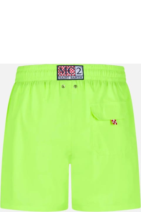 Swimwear for Men MC2 Saint Barth Man Fluo Yellow Comfort Swim Shorts