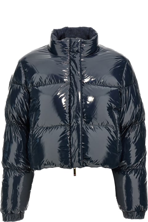 Thom Browne for Women Thom Browne 'herringbone Harris Tweed' Reversible Down Jacket