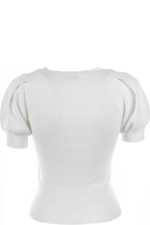 Marella for Women Marella White Puff Sleeve T-shirt