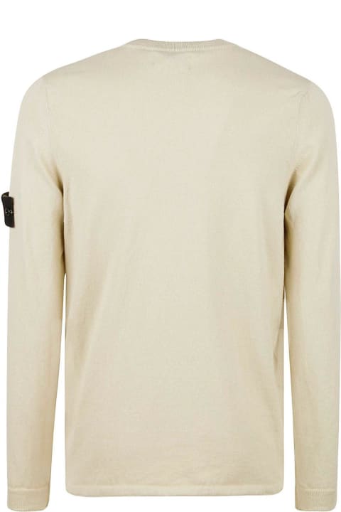 Stone Island Sweaters for Men Stone Island Compass Patch Crewneck Knitted Jumper