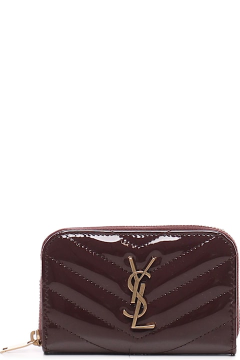 Saint Laurent Accessories for Women Saint Laurent Cassandre Matelassé Wallet In Patent Leather