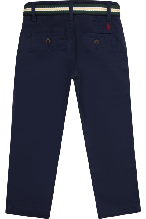 Polo Ralph Lauren Bottoms for Boys Polo Ralph Lauren Cotton Twill Trousers With Belt