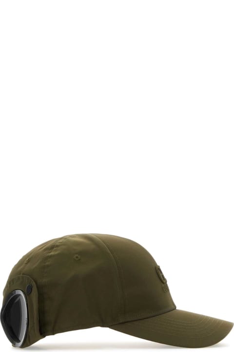 C.P. Company Hats for Men C.P. Company Army Green Nylon Baseball Cap