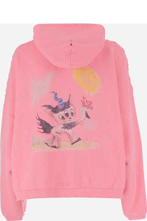 Homeware WE11 DONE Cotton Sweatshirt With Back Print