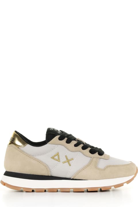 Ally Gold Sneaker With Logo
