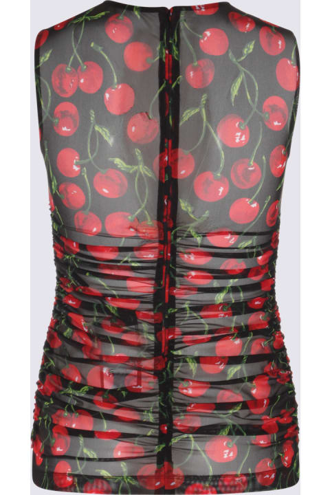 Dolce & Gabbana Topwear for Women Dolce & Gabbana Black, Red And Green Top