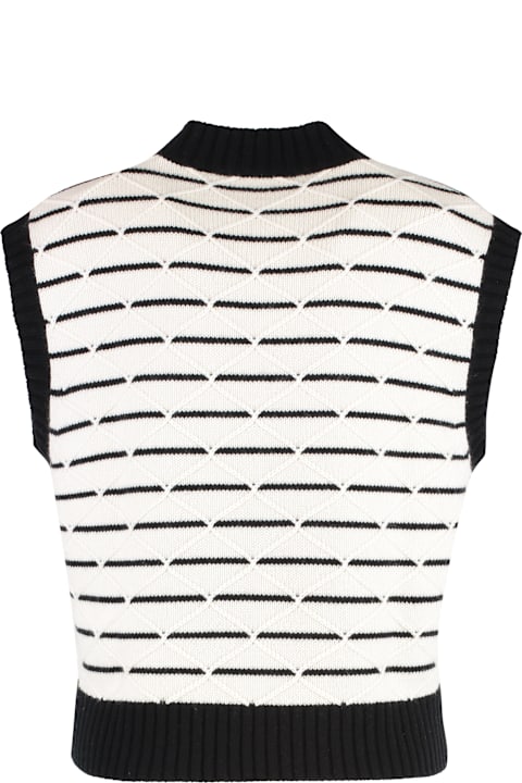 Max Mara Studio Sweaters for Women Max Mara Studio Panetto Knitted Wool And Cashmere Vest