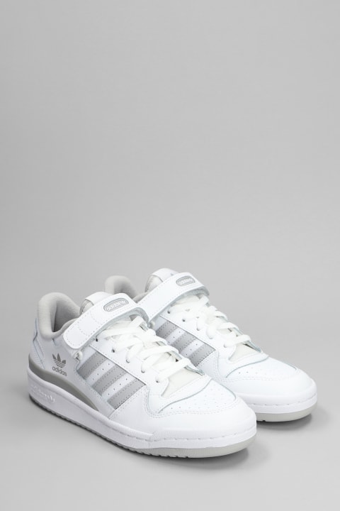 Shoes for Men Adidas Forum Low Sneakers In White Leather