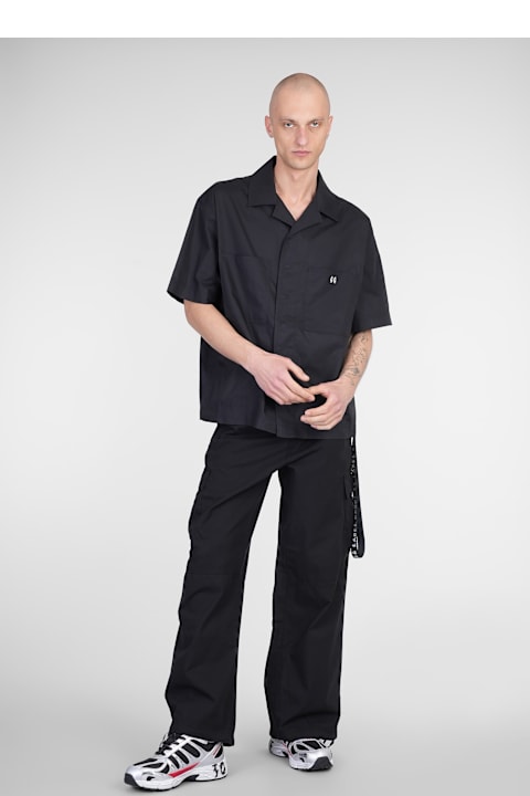 44 Label Group for Men 44 Label Group Lizard Pants In Black Cotton