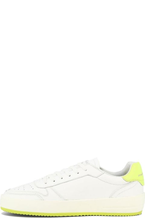 Philippe Model for Men Philippe Model Lyon Logo-patch Lace-up Sneakers