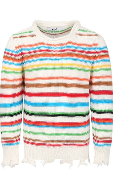 ボーイズ MSGMのニットウェア＆スウェットシャツ MSGM Multicolor Sweather For Boy