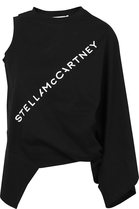 Stella McCartney for Women Stella McCartney Fluid Logo One Sleeve Top