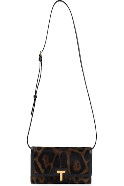 Tom Ford Accessories for Women Tom Ford Leopard Wallet On Strap