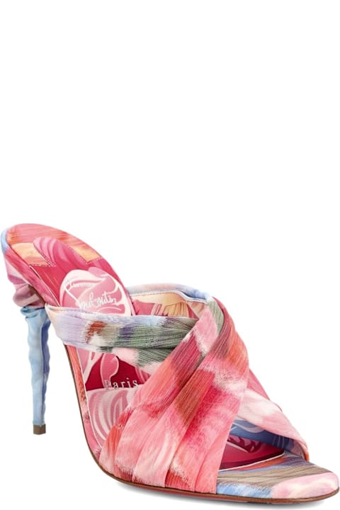 Christian Louboutin Affabula Peony Print Mules