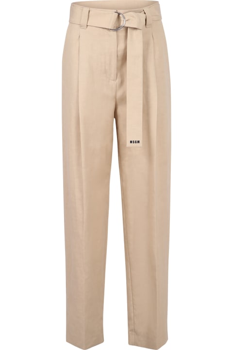 Fashion for Women MSGM Belted Trousers