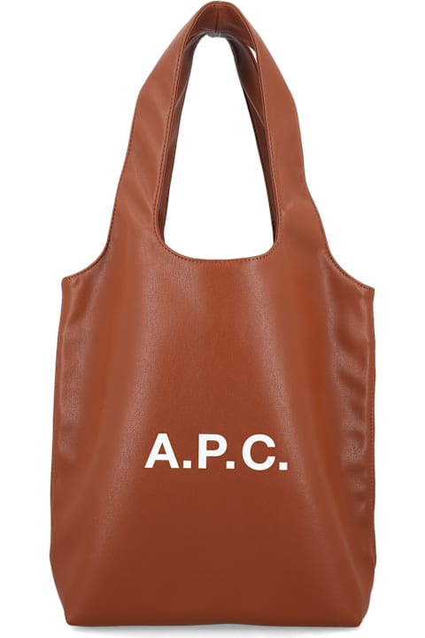 Homeware A.P.C. A.p.c. Ninon Black Small Faux Leather Tote