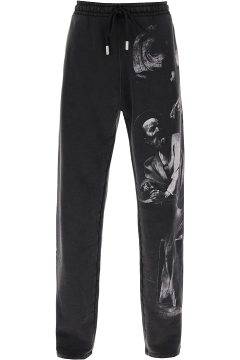 Off-White Fleeces & Tracksuits for Men Off-White Pants With Drawstring And Graphic Print