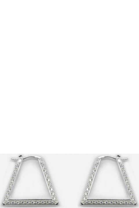 Sterling Silver Earrings With Cubic Zirconia