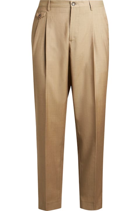 Etro Pants for Men Etro Khaki Wool Pant