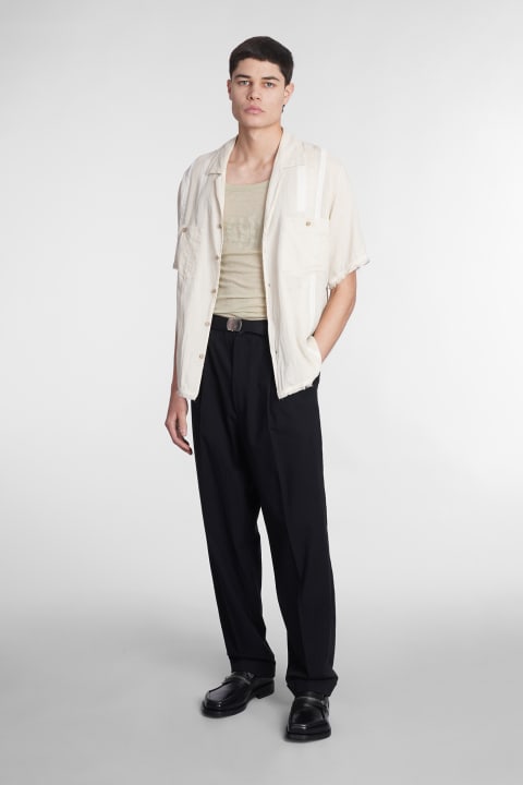 Tank Top In Beige Wool