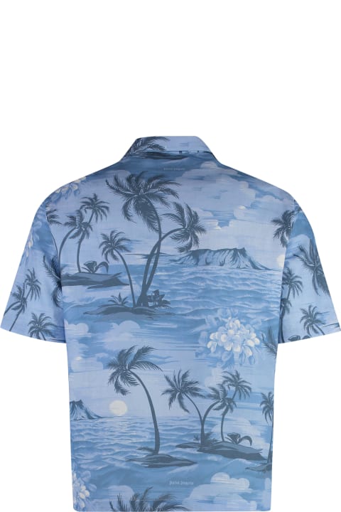 Shirts for Men Palm Angels Blend Printed Cotton Shirt
