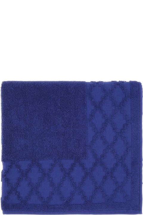Marcelo Burlon for Women Marcelo Burlon Electric Blue Terry Fabric Towels Set