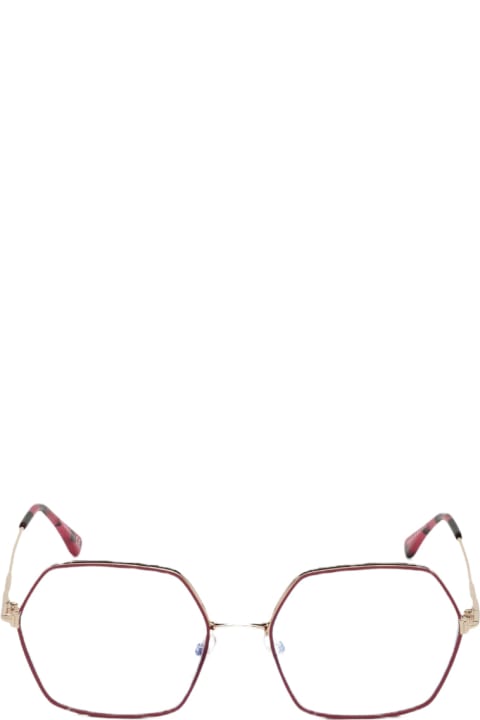 ウィメンズ Tom Ford Eyewearのアイウェア Tom Ford Eyewear Ft 5615 - Gold & Pink Glasses