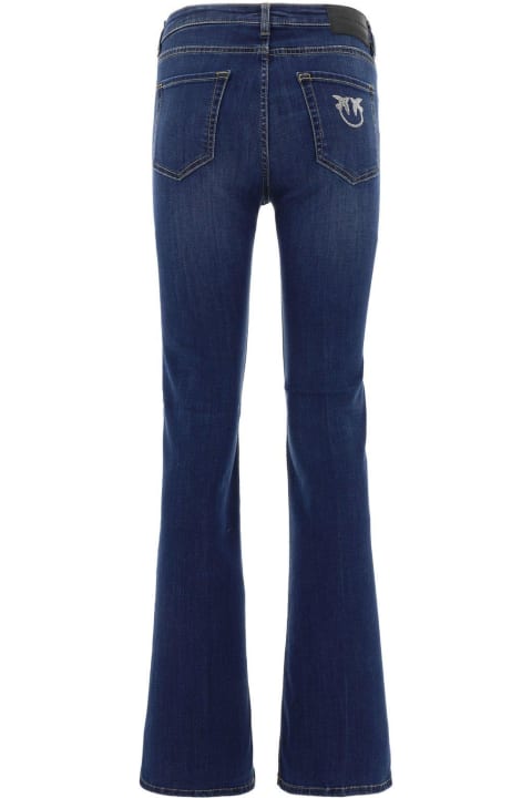 Jeans for Women Pinko Logo Embellished Flared Jeans