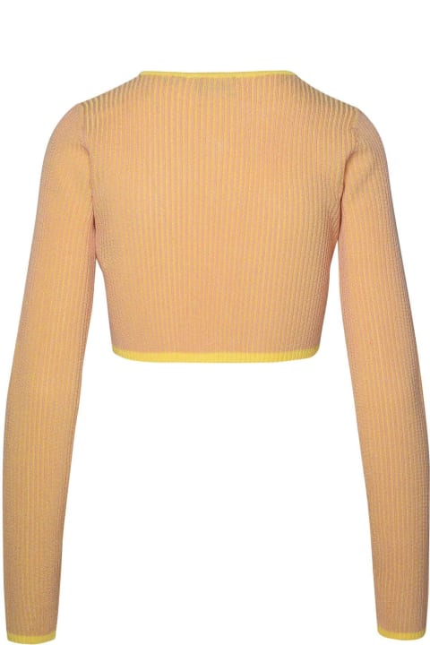 GCDS Sweaters for Women GCDS Comma Cropped Cardigan
