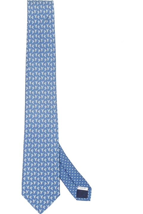 Ties for Men Ferragamo Salvatore Ferragamo Ties Blue
