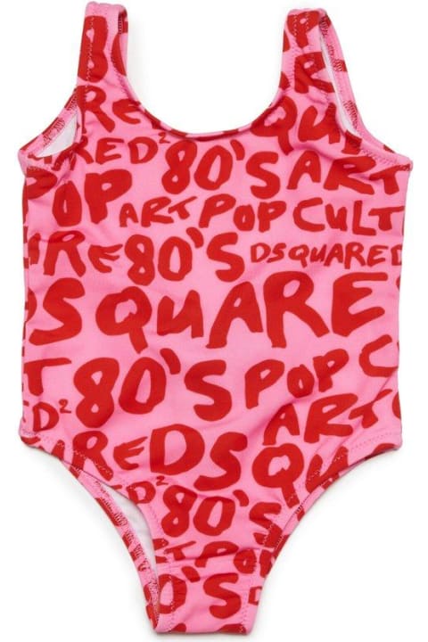 Dsquared2 Swimwear for Baby Boys Dsquared2 Graphic-printed One-piece Swimsuit