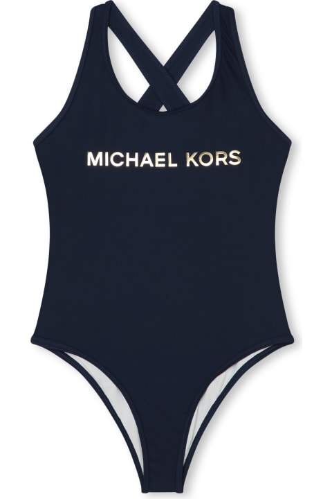 ガールズ Michael Korsの水着 Michael Kors Costume Intero Con Logo