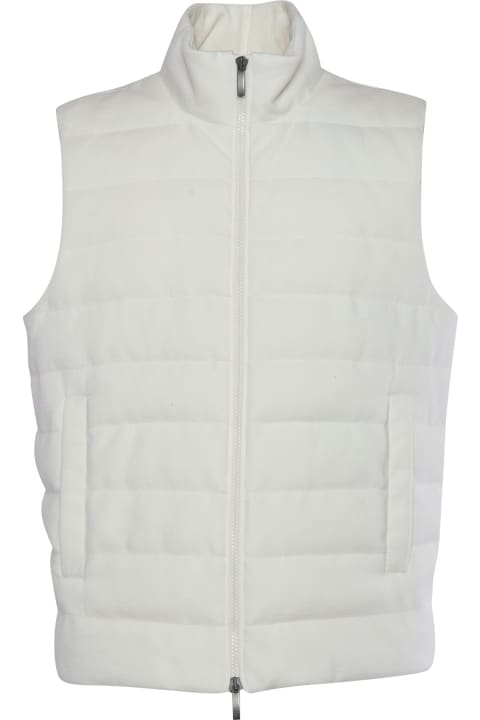 Peserico Coats & Jackets for Men Peserico Cream Padded Vest
