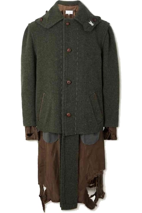 Coats & Jackets for Men Maison Margiela Destroyed-look Coat